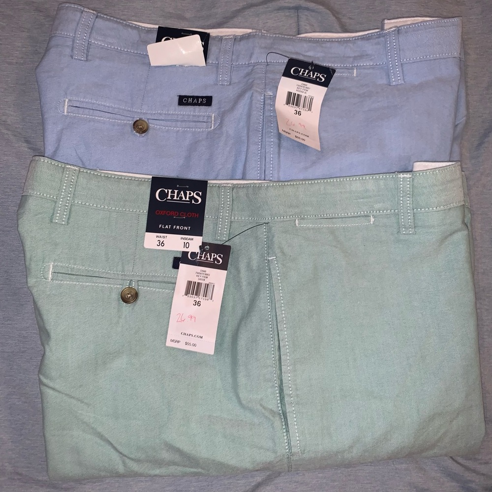 Men Chaps Flat Front Shorts NWT Sz 36 Lot 2
